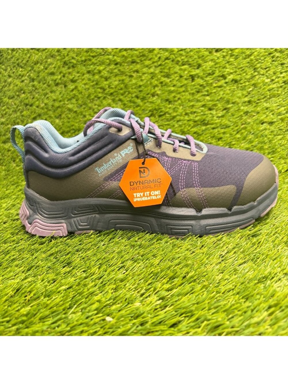Timberland Pro XR-1 Womens Size 8D Purple Blue Black Alloy Toe Safety Work Shoes